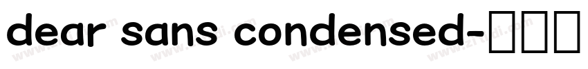 dear sans condensed字体转换